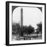 The Obelisk of Heliopolis, Egypt, 1905-Underwood & Underwood-Framed Photographic Print