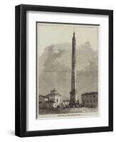 The Obelisk of the Lateran at Rome-null-Framed Giclee Print