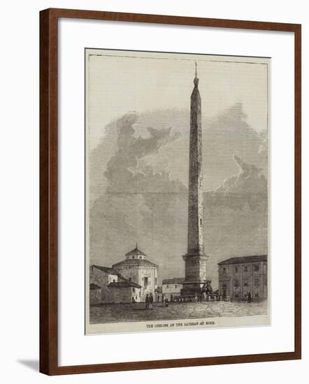 The Obelisk of the Lateran at Rome-null-Framed Giclee Print