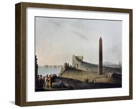 The Obelisks of Alexandria known as Cleopatra's Needles, Engraving-Luigi Mayer-Framed Giclee Print