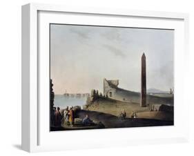 The Obelisks of Alexandria known as Cleopatra's Needles, Engraving-Luigi Mayer-Framed Giclee Print