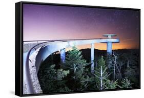 The Observation Deck of Clingman's Dome in the Great Smoky Mountains.-SeanPavonePhoto-Framed Stretched Canvas