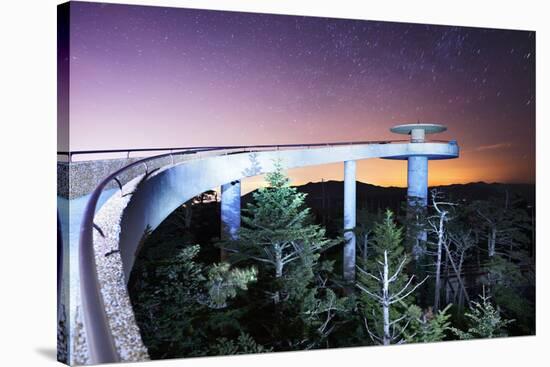 The Observation Deck of Clingman's Dome in the Great Smoky Mountains.-SeanPavonePhoto-Stretched Canvas