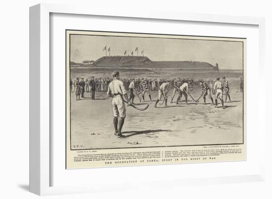 The Occupation of Canea, Sport in the Midst of War-S.t. Dadd-Framed Giclee Print