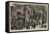 The Occupation of Cyprus, a Bazaar at Larnaca-Godefroy Durand-Framed Stretched Canvas