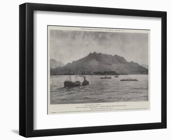 The Occupation of Shanhaikuan, a General View of the Town from the Sea-Henry Charles Seppings Wright-Framed Giclee Print