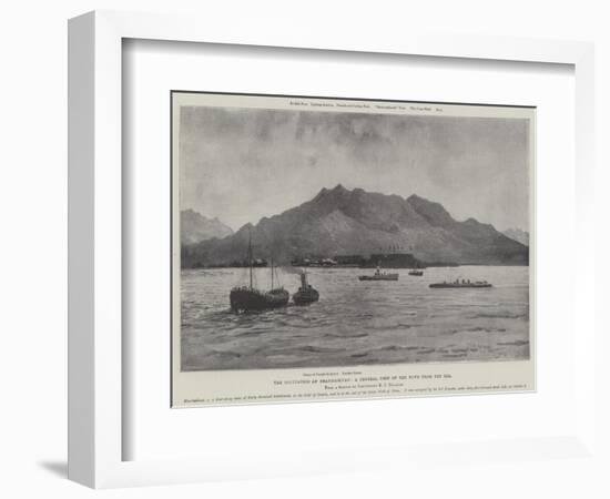 The Occupation of Shanhaikuan, a General View of the Town from the Sea-Henry Charles Seppings Wright-Framed Giclee Print