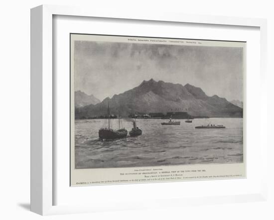 The Occupation of Shanhaikuan, a General View of the Town from the Sea-Henry Charles Seppings Wright-Framed Giclee Print