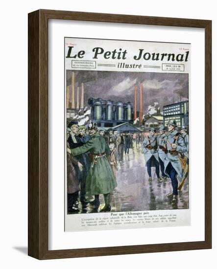 The Occupation of the Ruhr by France and Belgium Troops, 1923-null-Framed Giclee Print