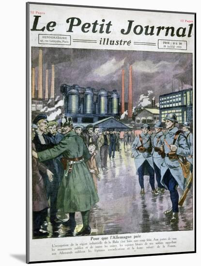 The Occupation of the Ruhr by France and Belgium Troops, 1923-null-Mounted Giclee Print