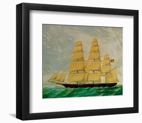 The Ocean Herald, American Clipper-null-Framed Art Print