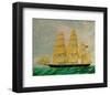 The Ocean Herald, American Clipper-null-Framed Art Print