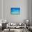 The Ocean in the Maldives-John Harper-Framed Stretched Canvas displayed on a wall