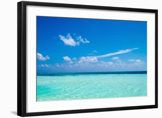 The Ocean in the Maldives-John Harper-Framed Photographic Print