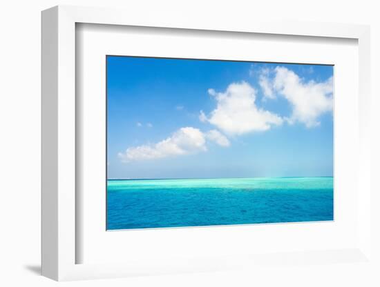 The Ocean in the Maldives-John Harper-Framed Photographic Print