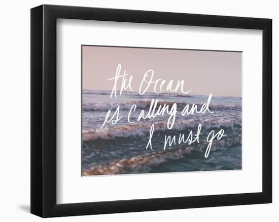 The Ocean Is Calling And I Must Go-Leah Flores-Framed Art Print