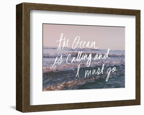 The Ocean Is Calling And I Must Go-Leah Flores-Framed Art Print