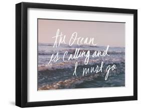 The Ocean Is Calling And I Must Go-Leah Flores-Framed Art Print