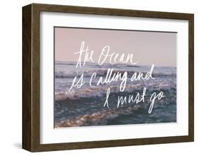 The Ocean Is Calling And I Must Go-Leah Flores-Framed Art Print