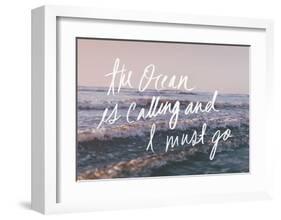 The Ocean Is Calling And I Must Go-Leah Flores-Framed Art Print