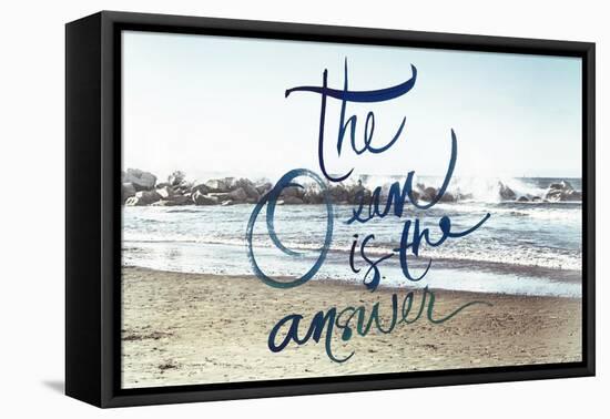 The Ocean is the Answer-Emily Navas-Framed Stretched Canvas