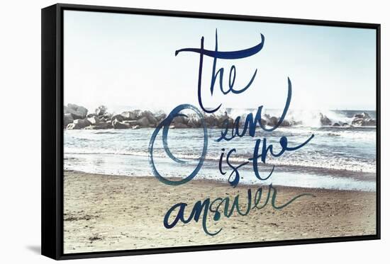 The Ocean is the Answer-Emily Navas-Framed Stretched Canvas