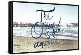 The Ocean is the Answer-Emily Navas-Framed Stretched Canvas