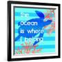 The Ocean Is Where I Belong-Bella Dos Santos-Framed Art Print