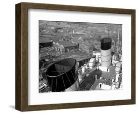 The Ocean Liner Queen Mary Berthed at Clydebank Docks, 1938-null-Framed Photographic Print