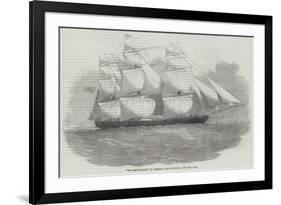 The Ocean Monarch, of Liverpool, Built at Quebec-Edwin Weedon-Framed Giclee Print