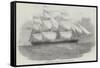 The Ocean Monarch, of Liverpool, Built at Quebec-Edwin Weedon-Framed Stretched Canvas