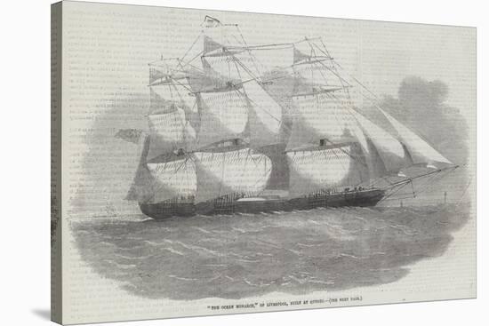 The Ocean Monarch, of Liverpool, Built at Quebec-Edwin Weedon-Stretched Canvas