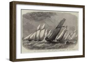 The Ocean Race of the Royal Victoria Yacht Club, the Vessels Off the Noman-Edwin Weedon-Framed Giclee Print