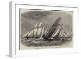 The Ocean Race of the Royal Victoria Yacht Club, the Vessels Off the Noman-Edwin Weedon-Framed Giclee Print