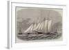 The Ocean Yacht-Race Between the Dauntless and the Cambria, the Start-Edwin Weedon-Framed Giclee Print