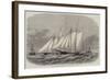 The Ocean Yacht-Race Between the Dauntless and the Cambria, the Start-Edwin Weedon-Framed Giclee Print