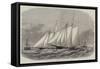 The Ocean Yacht-Race Between the Dauntless and the Cambria, the Start-Edwin Weedon-Framed Stretched Canvas