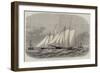 The Ocean Yacht-Race Between the Dauntless and the Cambria, the Start-Edwin Weedon-Framed Giclee Print