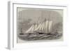 The Ocean Yacht-Race Between the Dauntless and the Cambria, the Start-Edwin Weedon-Framed Giclee Print