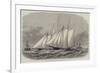 The Ocean Yacht-Race Between the Dauntless and the Cambria, the Start-Edwin Weedon-Framed Giclee Print