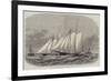 The Ocean Yacht-Race Between the Dauntless and the Cambria, the Start-Edwin Weedon-Framed Giclee Print