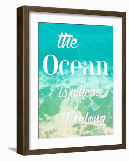 The Ocean-Jace Grey-Framed Art Print