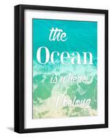The Ocean-Jace Grey-Framed Art Print