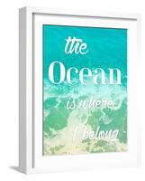 The Ocean-Jace Grey-Framed Art Print
