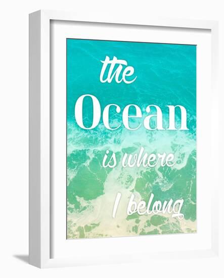 The Ocean-Jace Grey-Framed Art Print