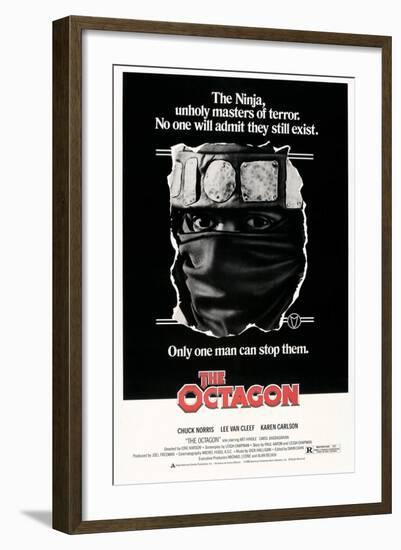 THE OCTAGON, US poster, Chuck Norris, 1980. © American Cinema Releasing/courtesy Everett Collection-null-Framed Art Print