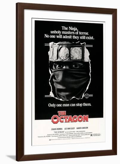 THE OCTAGON, US poster, Chuck Norris, 1980. © American Cinema Releasing/courtesy Everett Collection-null-Framed Art Print