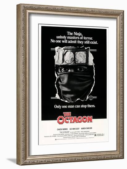 THE OCTAGON, US poster, Chuck Norris, 1980. © American Cinema Releasing/courtesy Everett Collection-null-Framed Art Print