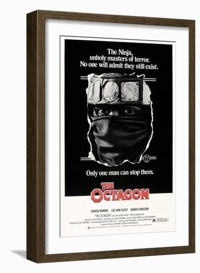 THE OCTAGON, US poster, Chuck Norris, 1980. © American Cinema Releasing/courtesy Everett Collection-null-Framed Art Print