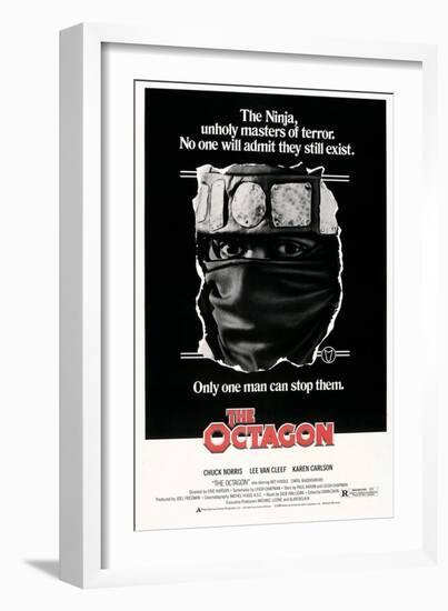 THE OCTAGON, US poster, Chuck Norris, 1980. © American Cinema Releasing/courtesy Everett Collection-null-Framed Art Print